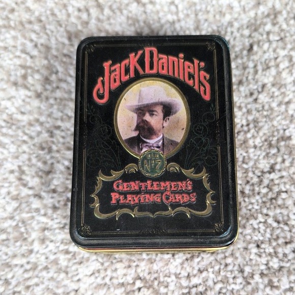 Jack Daniels Old No. 7 Gentlemen's Playing Cards in Tin - Complete - Picture 1 of 7
